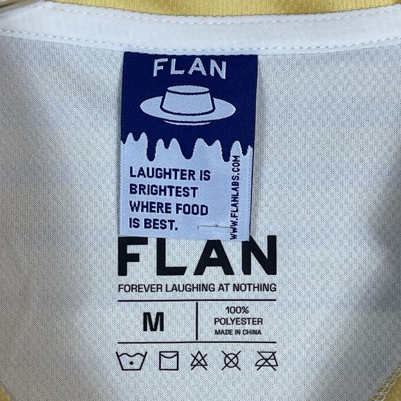 Flan Jersey Mens M Multicolor Caramel Sunset Graphic Performance Soccer Shirt‎ - Picture 4 of 10